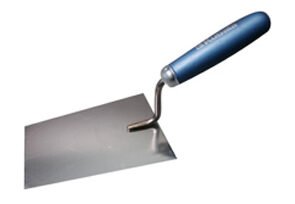 Trapezoidal stainless steel trowel