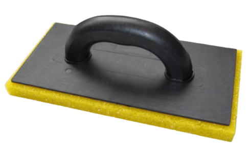 Plastic float with a dense porous sponge