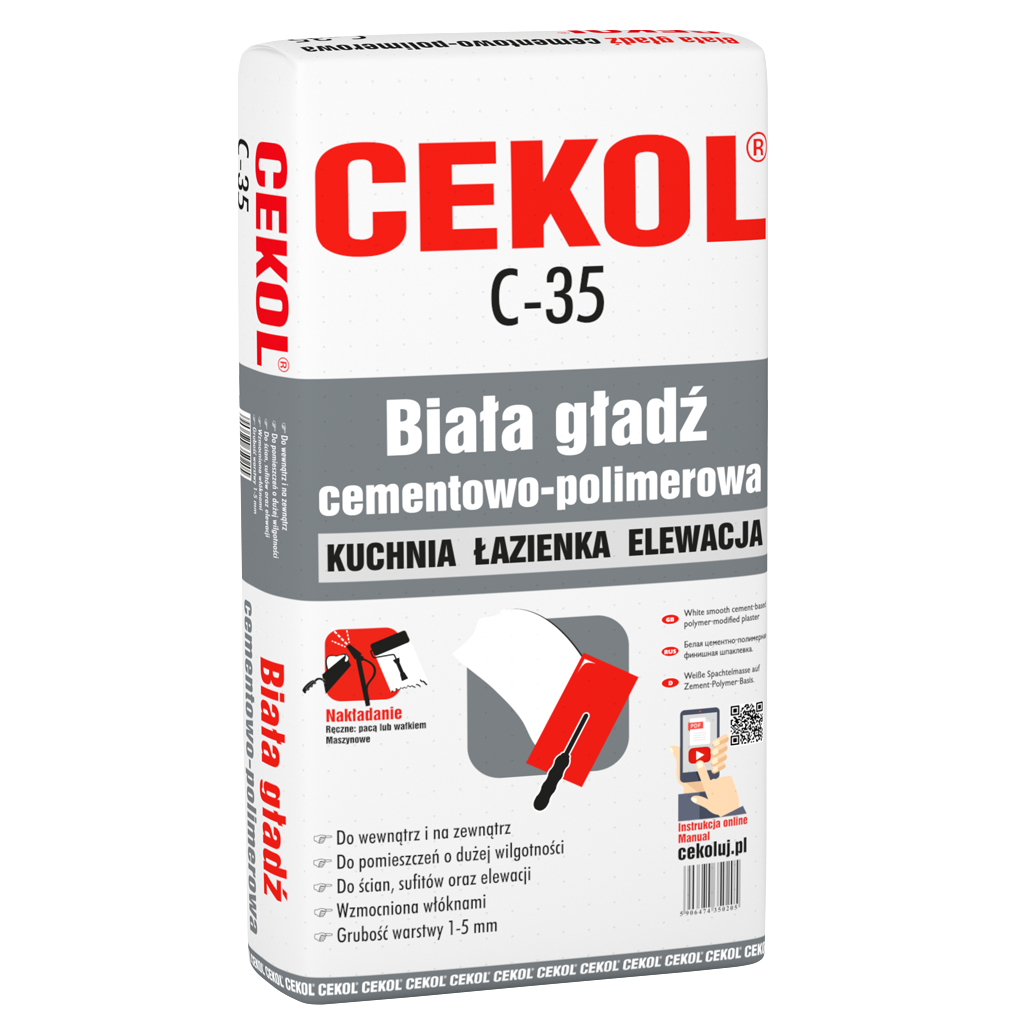 Cekol C 35 Cement Polymer Plaster - 25kg