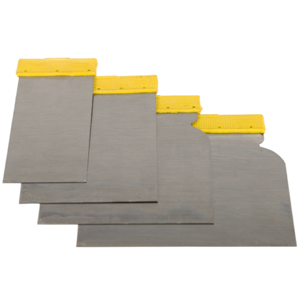 Stainless Steel Spatula Set x 4 (50, 80, 100, 120mm)