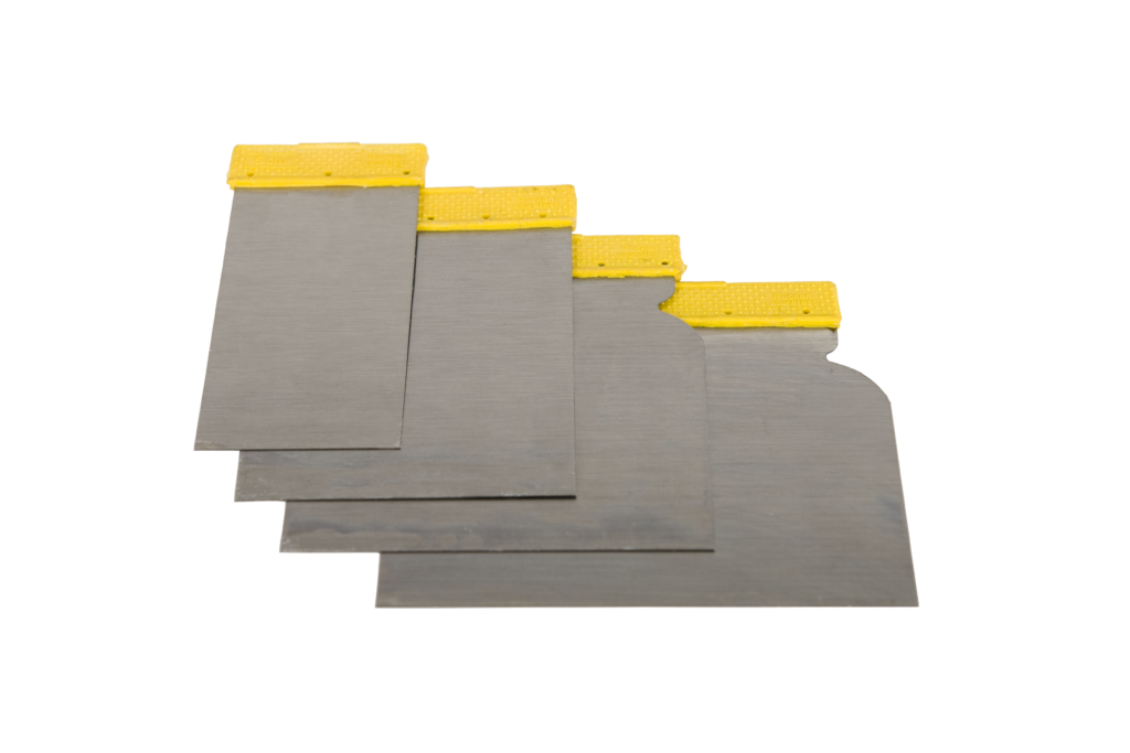 Stainless Steel Spatula Set x 4 (50, 80, 100, 120mm)
