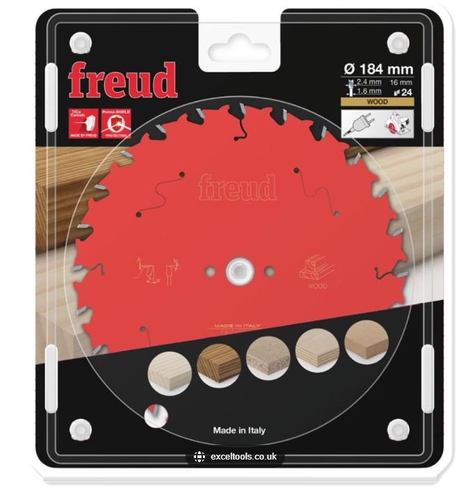 FREUD WOOD CIRCULAR SAW BLADE 184 X 16MM 40T