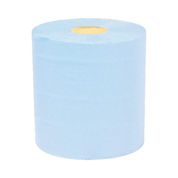 Blue Absorbent Industrial Paper Towel Roll