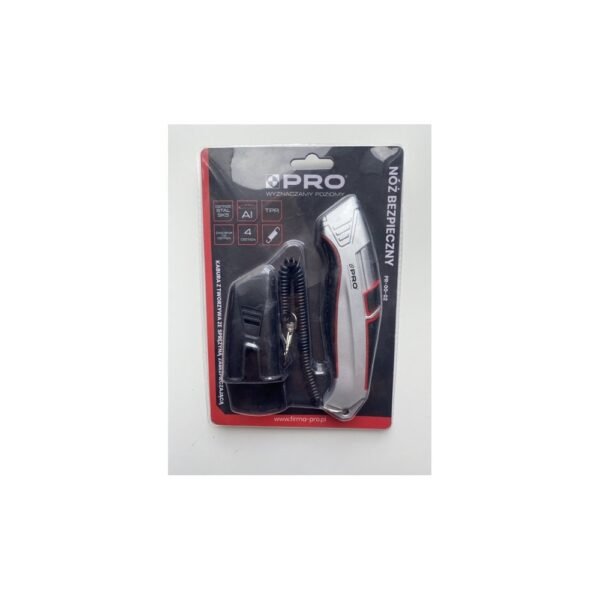 PRO Aluminium Safety Utility Knife + 3 Blades