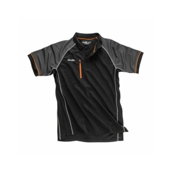 Scruffs Trade Active Polo Shirt - Black